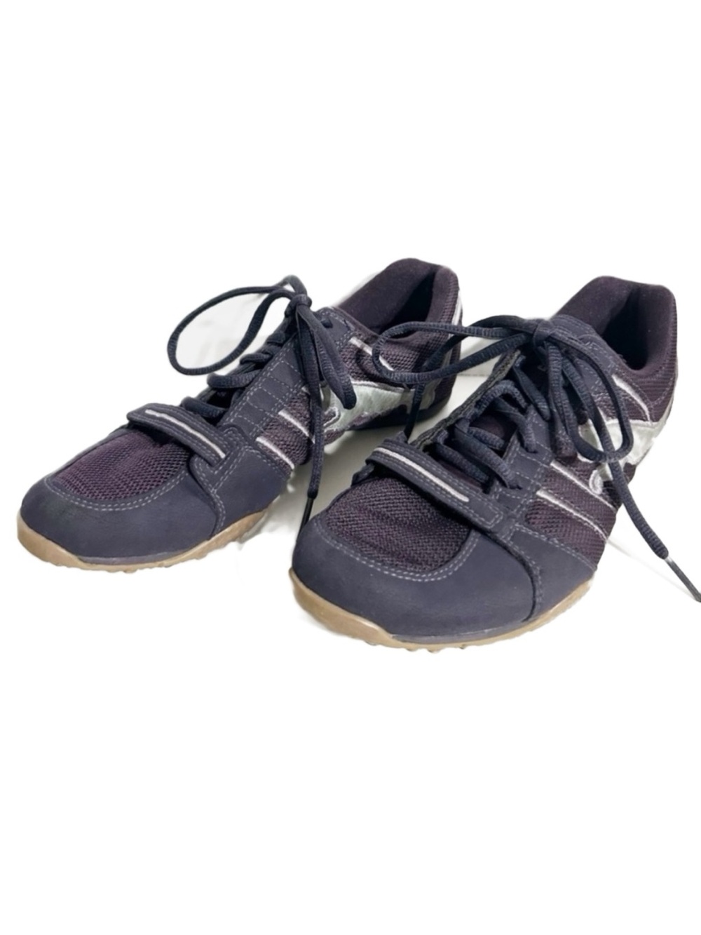 Puma Suede Nylon Sneakers Big Cat Embroidered Logo Lace Up Running Athletic